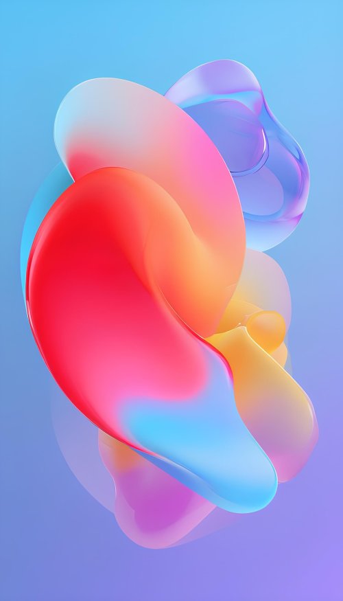Colorful Abstract Liquid Shapes - Related StockWalls wallpaper