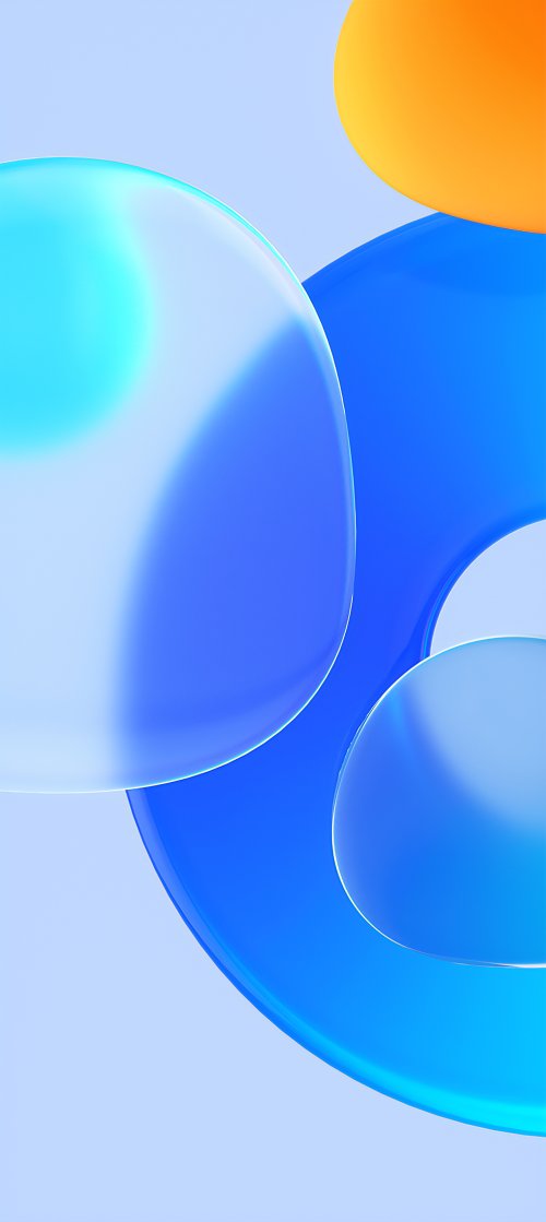 Abstract Blue Glass Spheres - Related StockWalls wallpaper