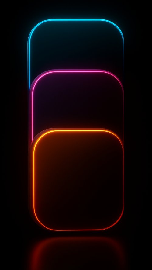 Glowing Neon Rounded Frames - Related OpersCraft wallpaper