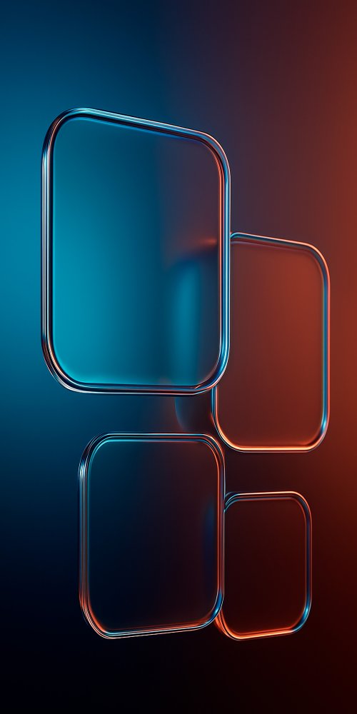 Neon Glass Rectangles Wallpaper - Related OpersCraft wallpaper
