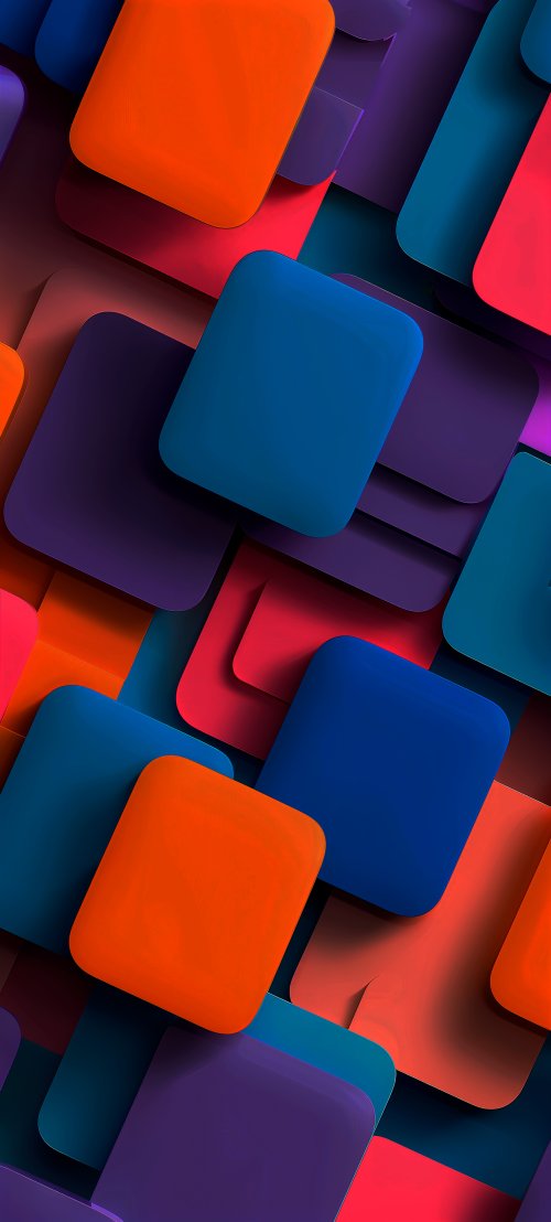 Colorful Abstract Rounded Squares - Related StockWalls wallpaper