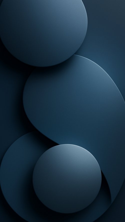 Minimalist Blue Geometric Circles - Related StockWalls wallpaper