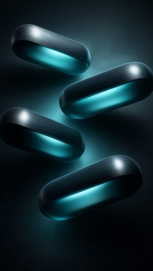 Glowing Metallic Floating Capsules - Related OpersCraft wallpaper