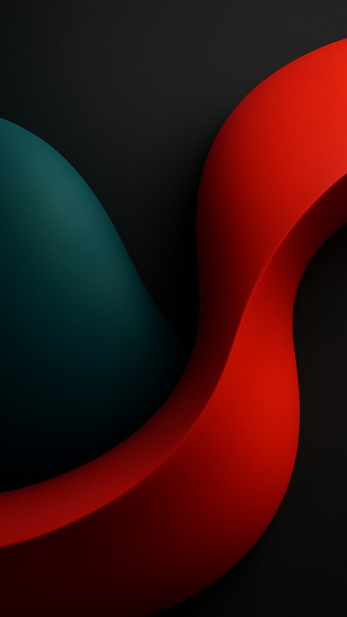 Red and Teal Waves - Related StockWalls wallpaper