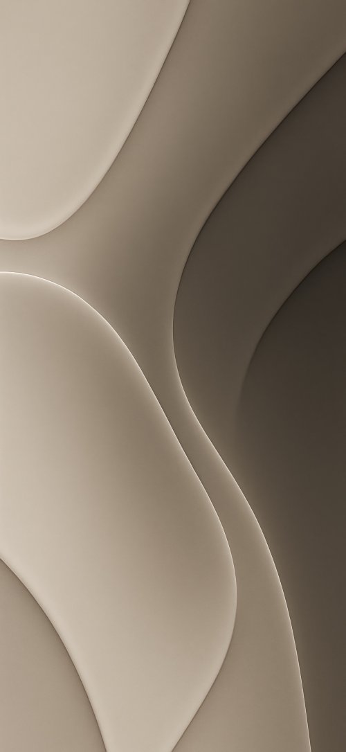 Minimalist Beige Fluid Waves - minimal Wallpaper