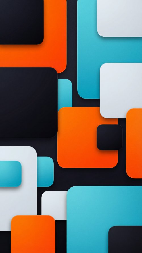Colorful Geometric Square Layers - Related StockWalls wallpaper