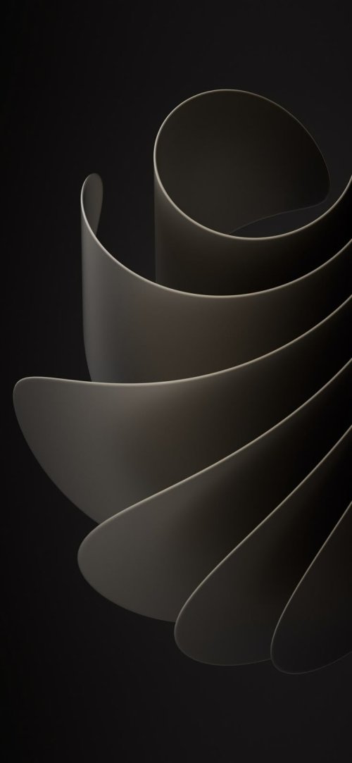 Minimalist Dark Swirl Abstract - minimal Wallpaper