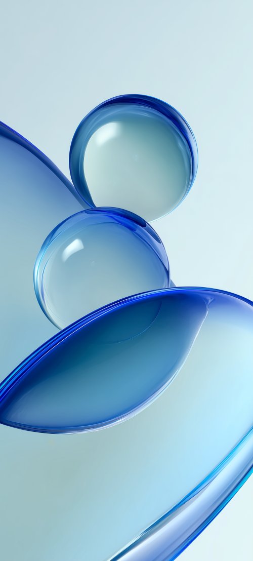 Blue Glass Abstract Spheres - Related StockWalls wallpaper
