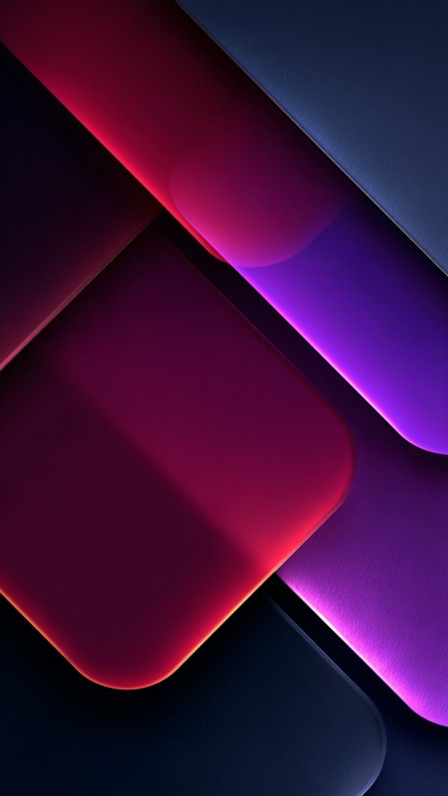 Neon Gradient Geometric Layers - Related OpersCraft wallpaper