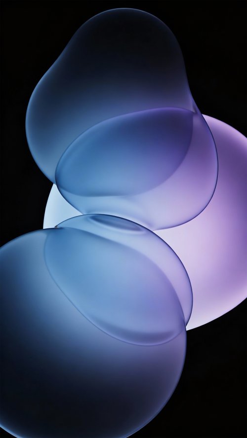 Abstract Blue Glass Spheres - Related StockWalls wallpaper