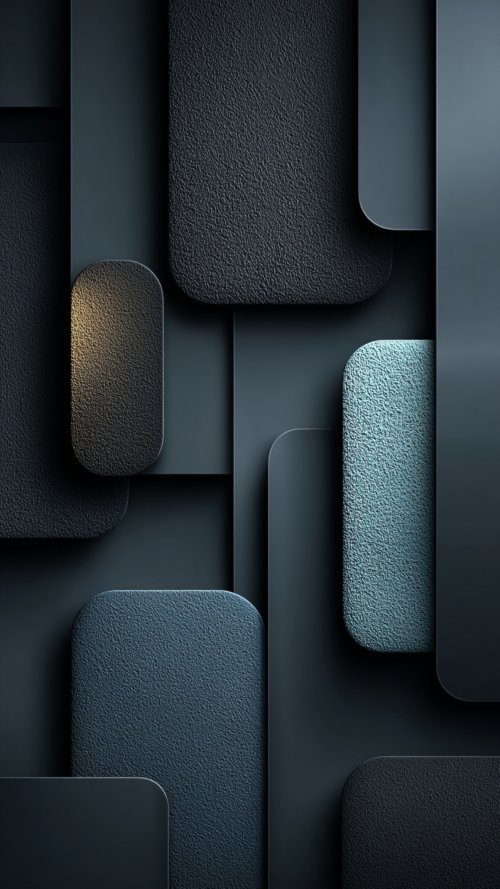 Modern Dark Geometric Layers - geometric Wallpaper