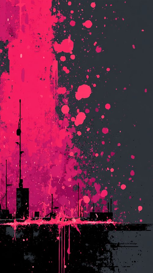 Pink Neon Urban Splatter - Related OpersCraft wallpaper