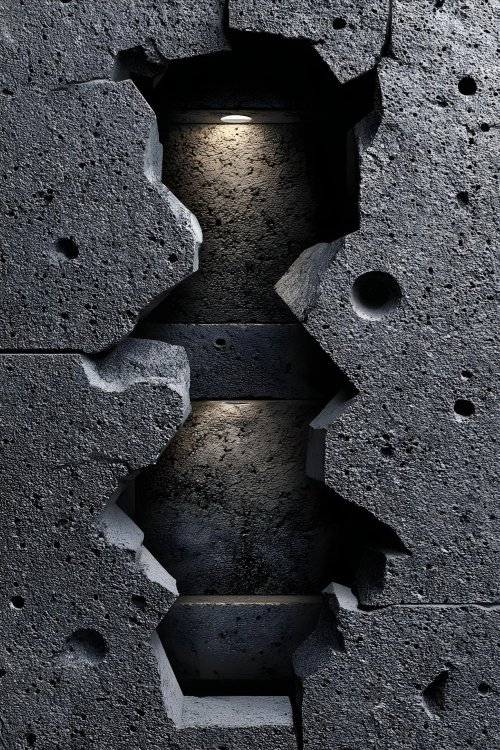 Cracked Concrete Wall Texture - minimal Wallpaper