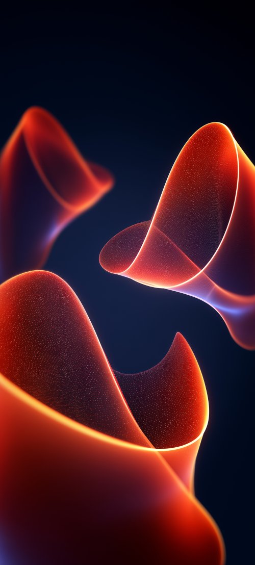 Glowing Red Abstract Waves - abstract Wallpaper