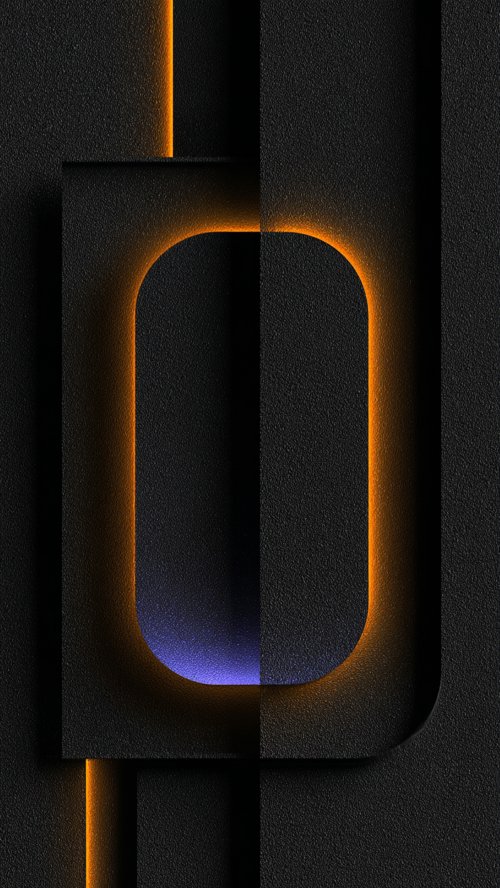 Minimalist Glowing Dark Layers - Related Darkify wallpaper