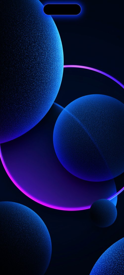 Glowing Blue Abstract Orbs - Related StockWalls wallpaper