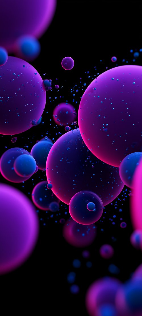 Neon Purple Bubble Abstract - Related StockWalls wallpaper