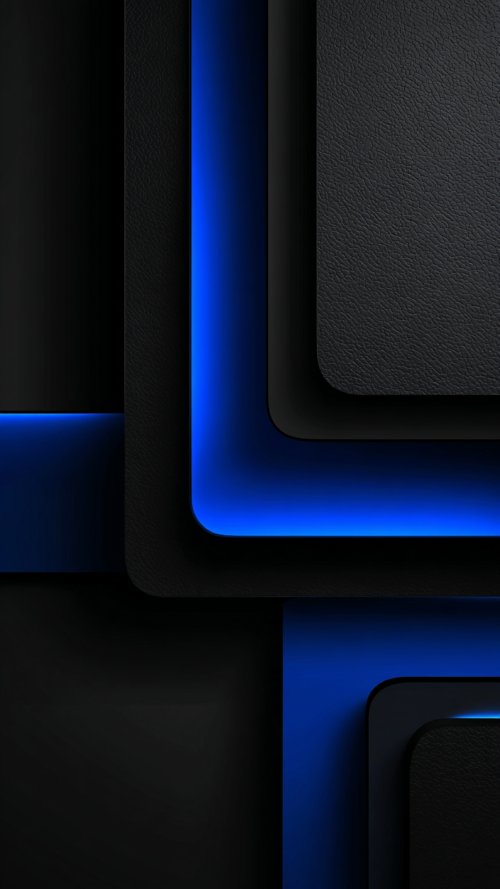 Blue Neon Layered Abstract - Related StockWalls wallpaper
