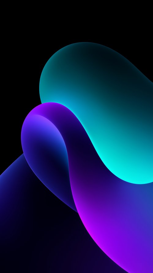 Neon Abstract Fluid Waves - Related StockWalls wallpaper