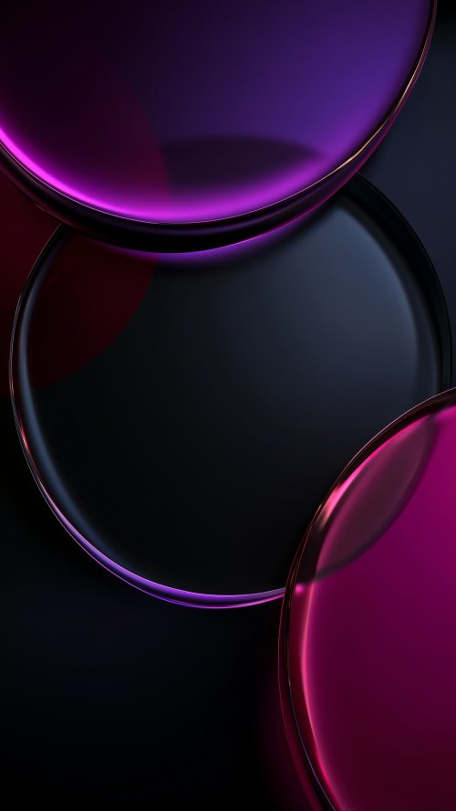 Neon Glass Circle Abstract - Related Tablet wallpaper