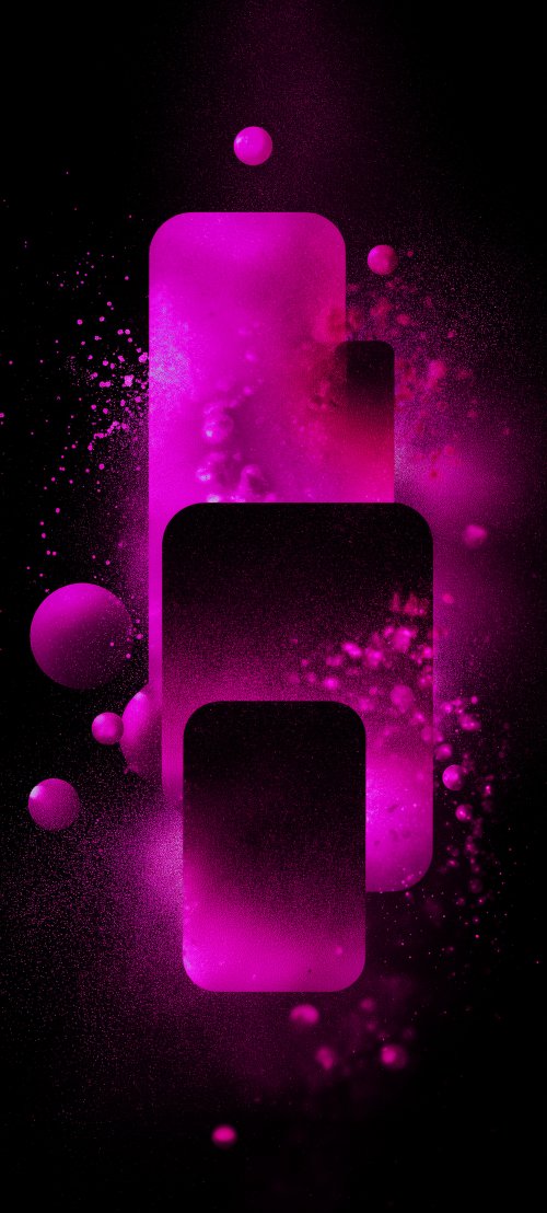Neon Pink Abstract Shapes - Related OpersCraft wallpaper