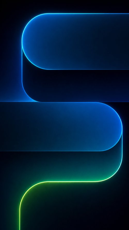 Glowing Neon Abstract Curves - abstract Wallpaper