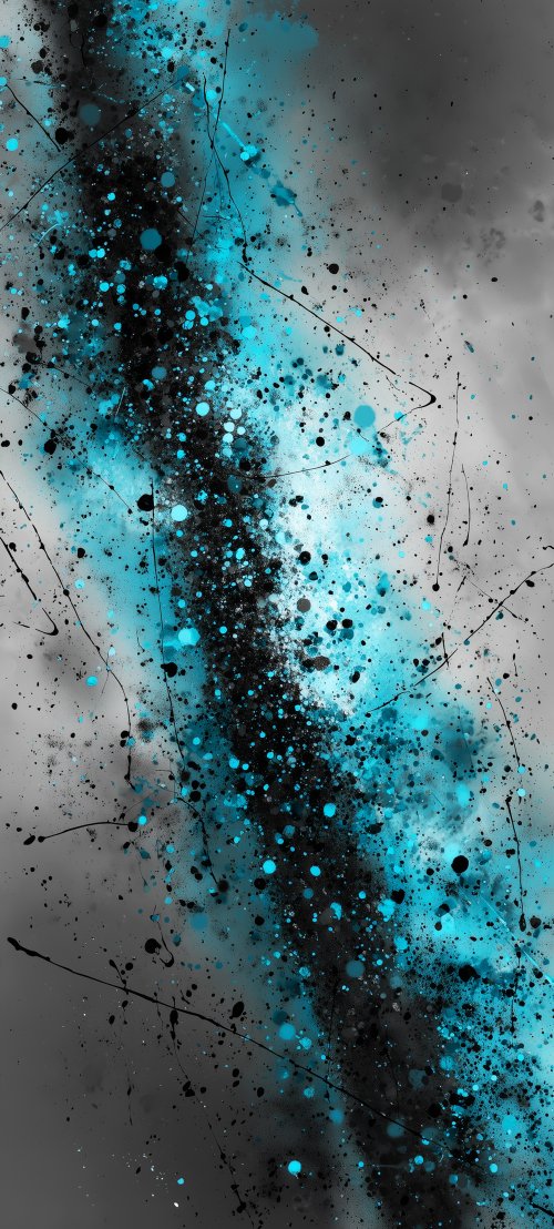 Blue Ink Splatter Art - abstract Wallpaper