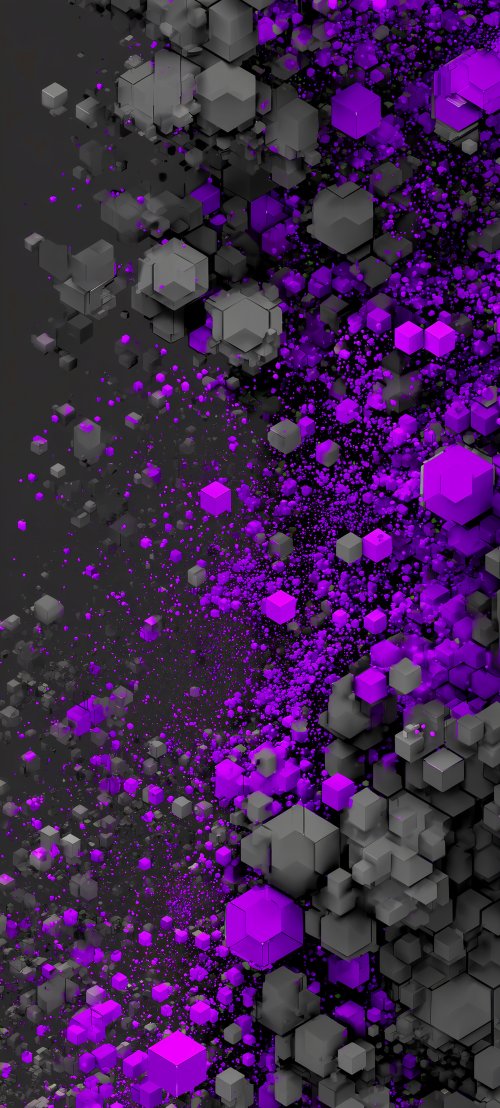 Purple Cube Abstract Art - abstract Wallpaper
