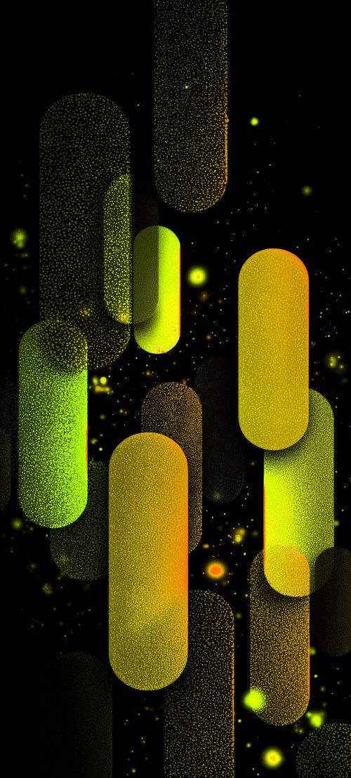 Glowing Neon Capsule Shapes - Related OpersCraft wallpaper