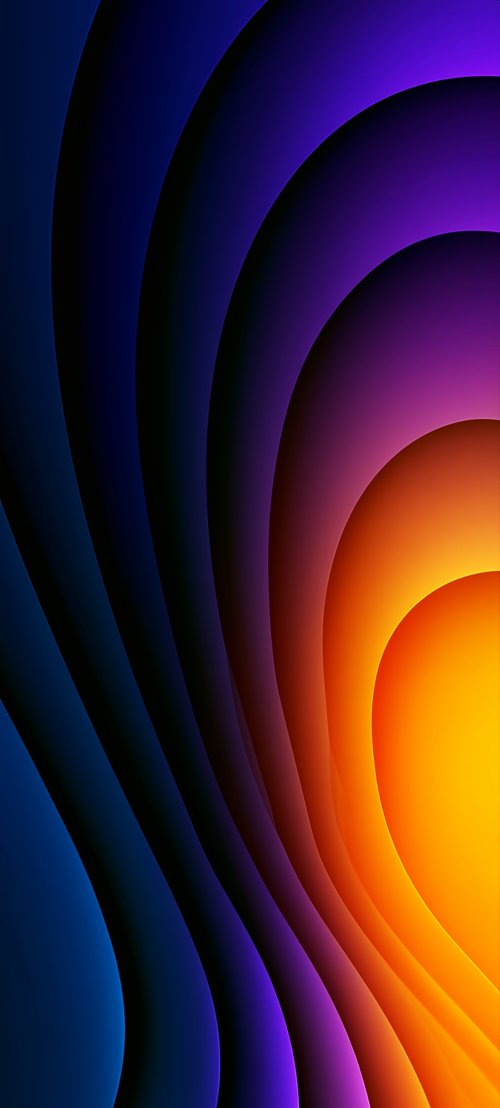 Vibrant Abstract Curved Layers - Related StockWalls wallpaper