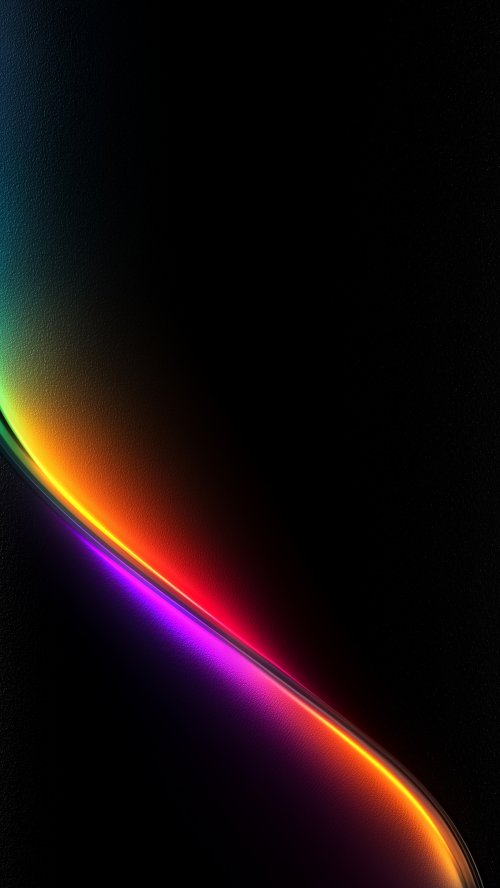 Minimalist Rainbow Neon Curve - Related Desktop & Laptop wallpaper
