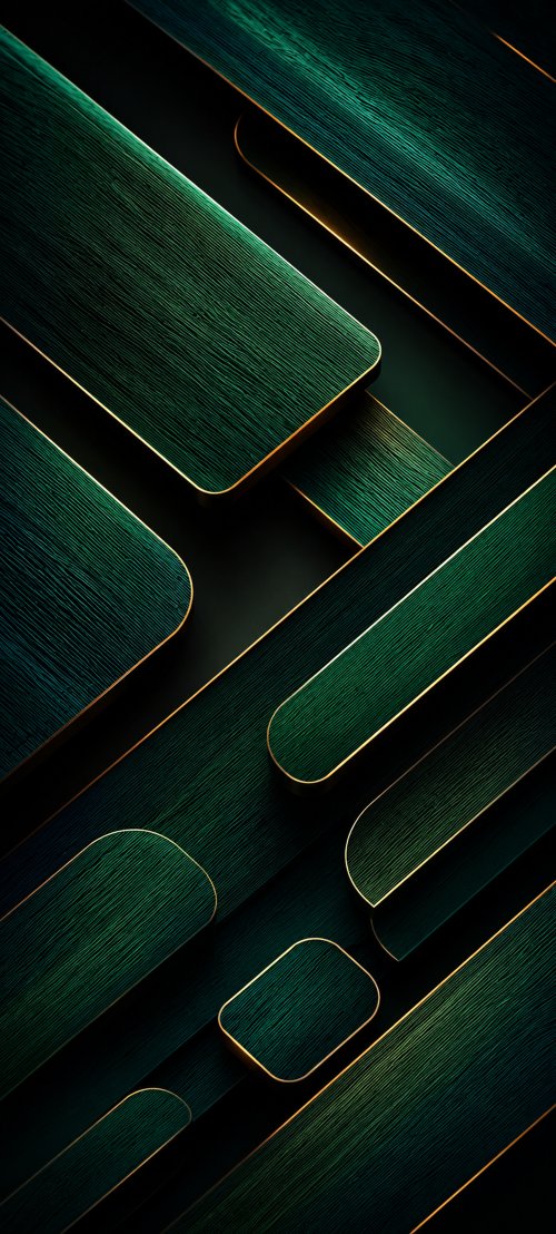 Emerald Geometric Wood Layers - Related OpersCraft wallpaper