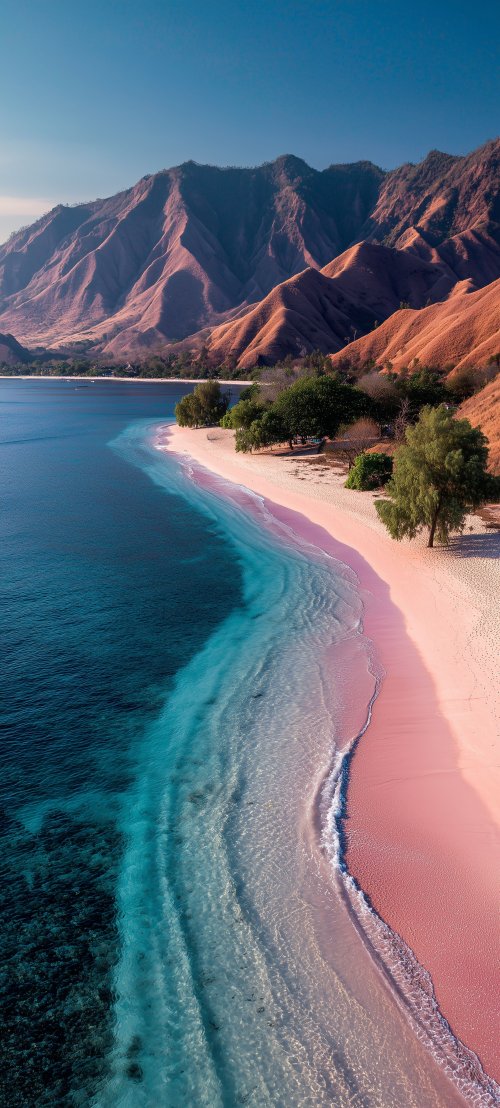 Stunning Pink Sand Beach - Related StockWalls wallpaper