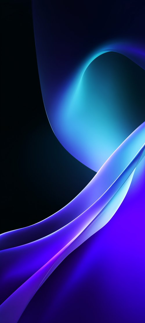 Blue Neon Abstract Waves - Related OpersCraft wallpaper