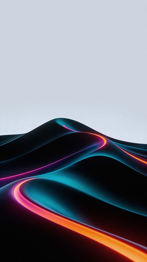 Neon Liquid Wave Abstract - Related StockWalls wallpaper