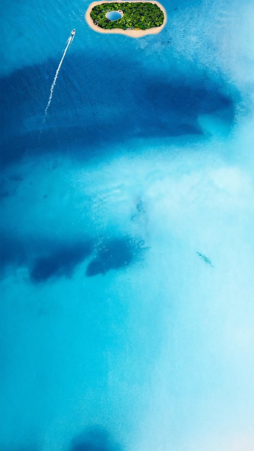 Boat Approaching Tropical Island - boat Wallpaper