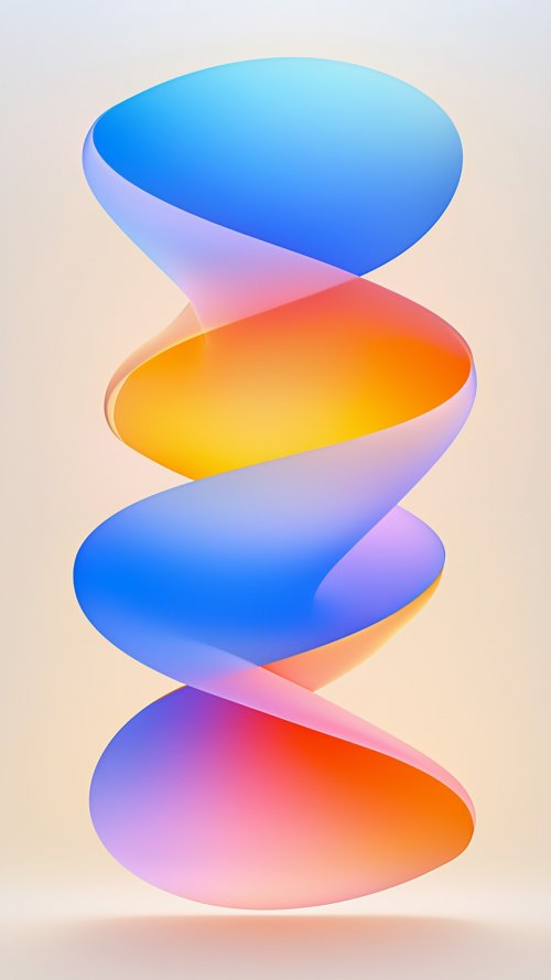 Colorful Abstract Spiral Wave - Related Tablet wallpaper