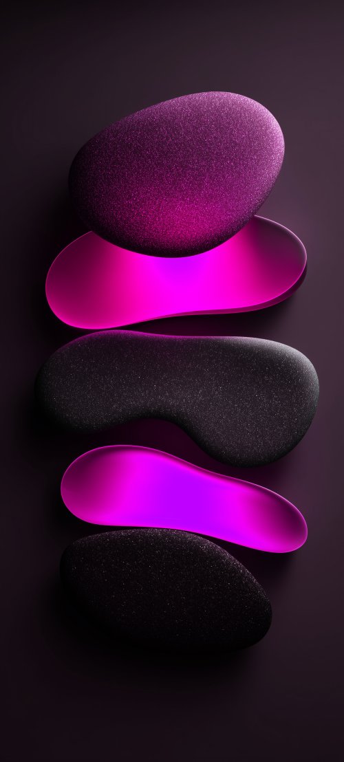 Neon Pink Abstract Stones - abstract Wallpaper