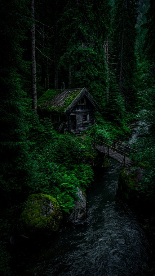 Mystical Forest Cabin Retreat - Related OpersCraft wallpaper