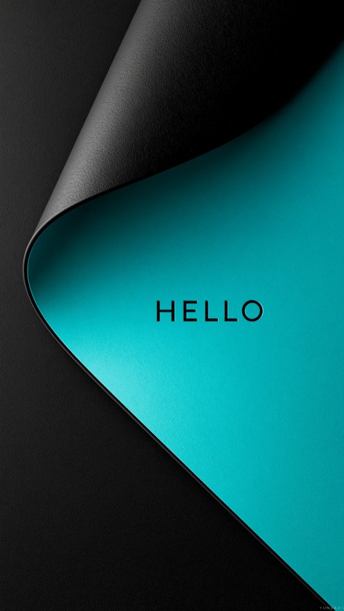Minimal Hello Teal Wallpaper - Related StockWalls wallpaper