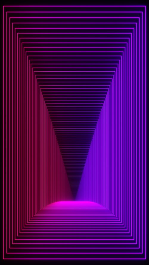 Neon Purple Rectangular Tunnel - Related OpersCraft wallpaper