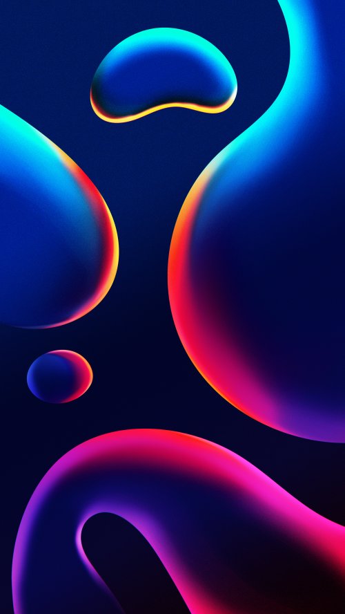 Neon Liquid Abstract Shapes - Related OpersCraft wallpaper