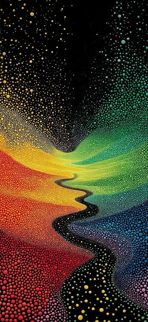 Colorful Dotted Rainbow Flow - Related OpersCraft wallpaper