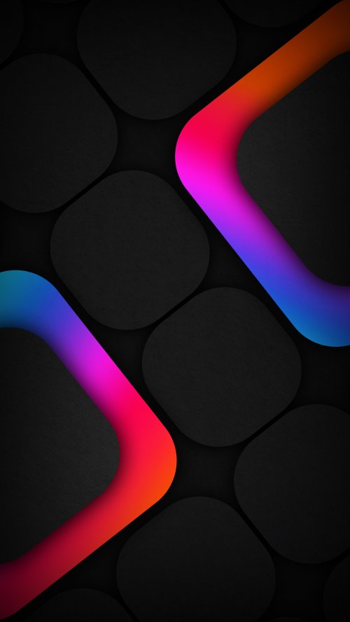 Colorful Neon Abstract Shapes - abstract Wallpaper