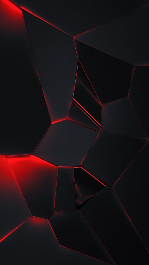 Red Neon Geometric Shapes - Related StockWalls wallpaper