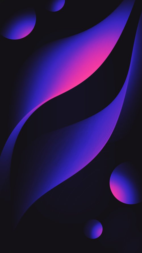 Neon Gradient Fluid Waves - abstract Wallpaper