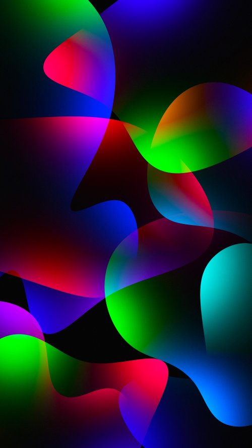 Vibrant Neon Abstract Shapes - abstract Wallpaper