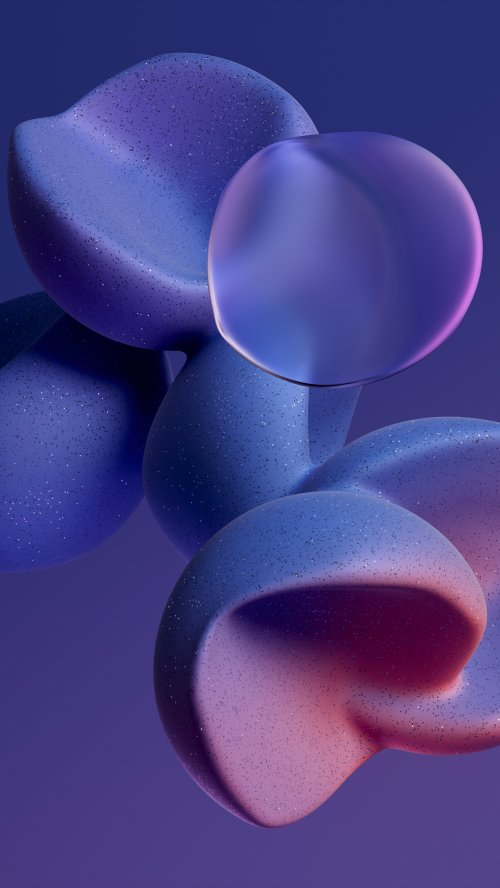 Abstract Blue 3D Shapes - Related StockWalls wallpaper