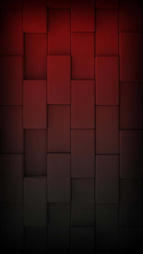 Deep Red Geometric Blocks - geometric Wallpaper