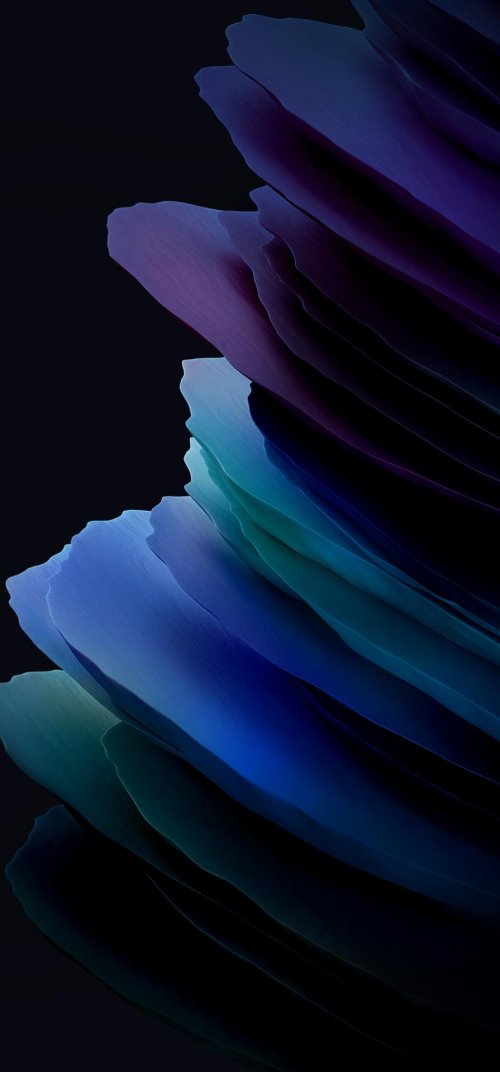 Abstract Blue Flowing Layers - Related StockWalls wallpaper